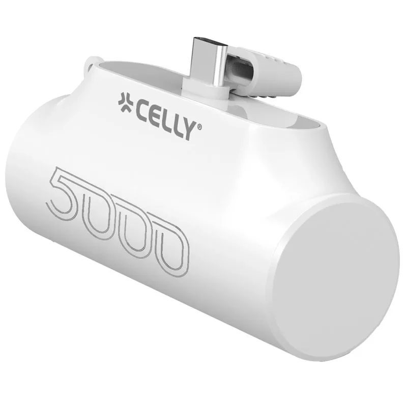 Powerbank CELLY 5000 MAH 10W WHITE