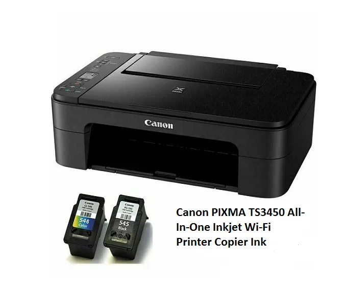 Printer Canon Pixma TS3450 , Colour Inkjet Multifunction Device, DIN A4 ,Scanner, Copier, Printer, 4,800 x 1,200 dpi, WLAN, USB, Apple AirPrint,