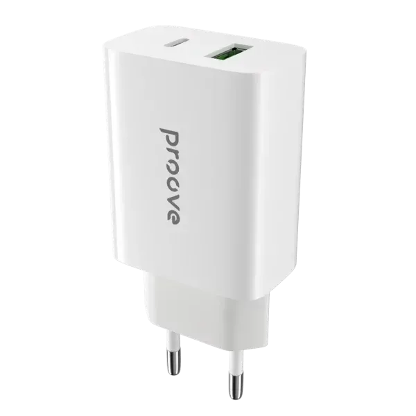 Proove Koke karikimi Rapid 20W (Type-C + USB) White