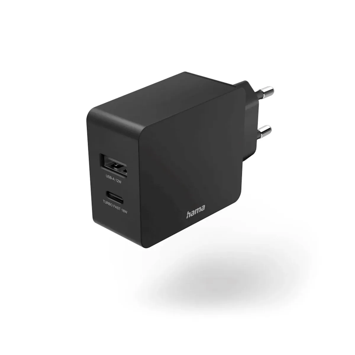 Punjac HAMA USB-C + USB-A, baza, 30W, crni QC