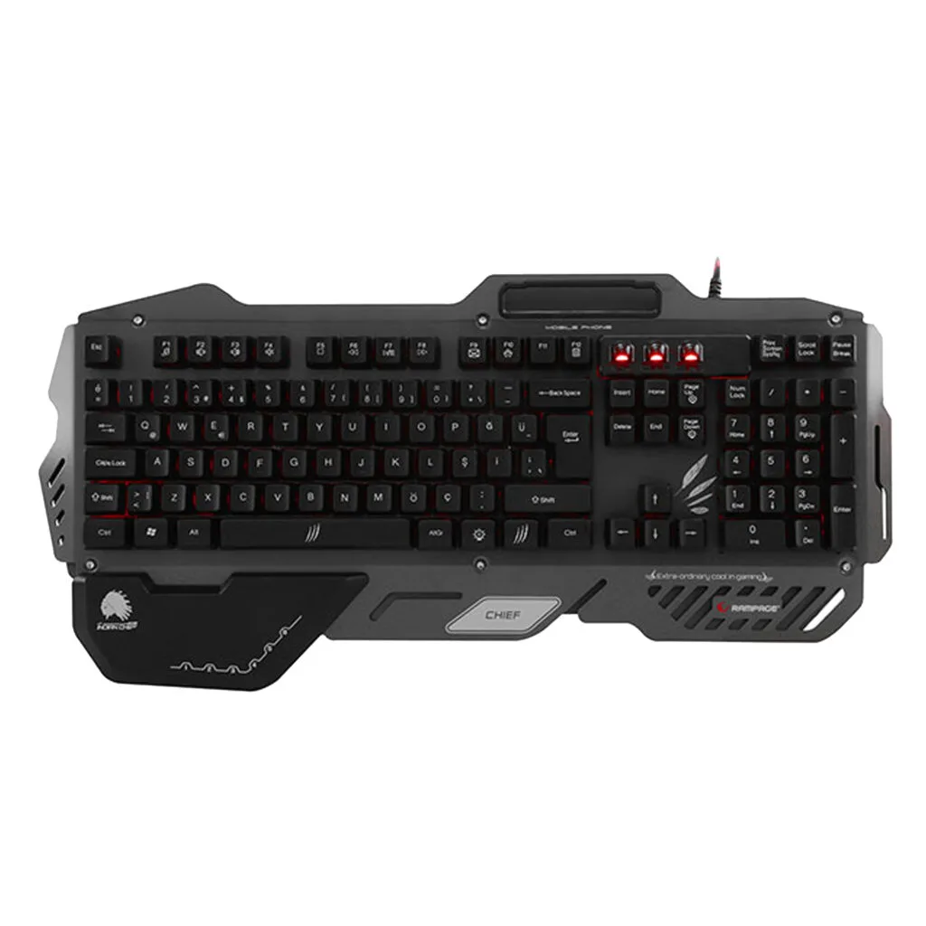 Rampage Indian CHIEF METAL BODY Gaming Keyboard - R&R Computer Services