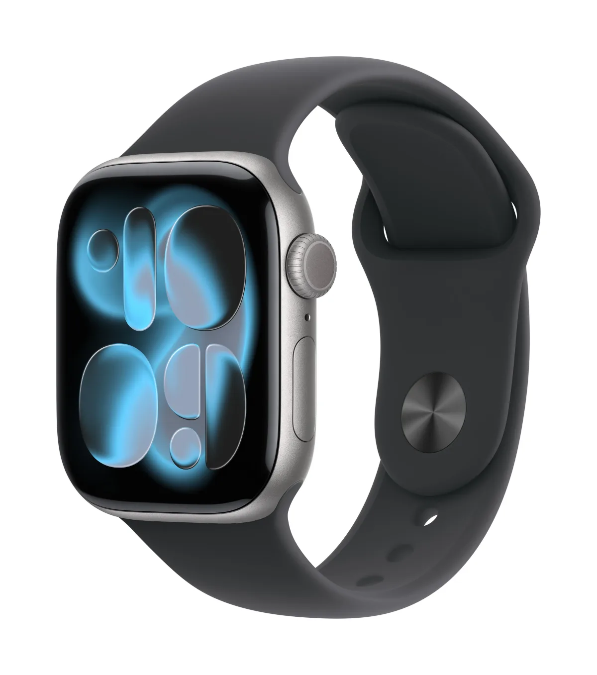 Sat Apple Watch S11 GPS 42mm Space Grey Alu. Case with Black Sport Band - S/M