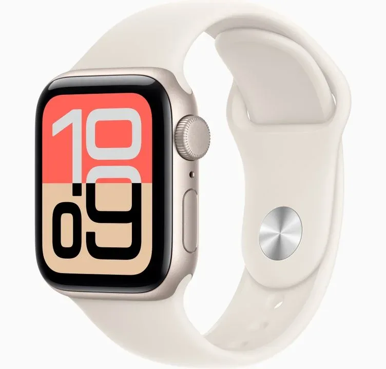 Sat Apple Watch SE 3 GPS 40mm Star. Alu. Case with Starlight Sport Band-M/L