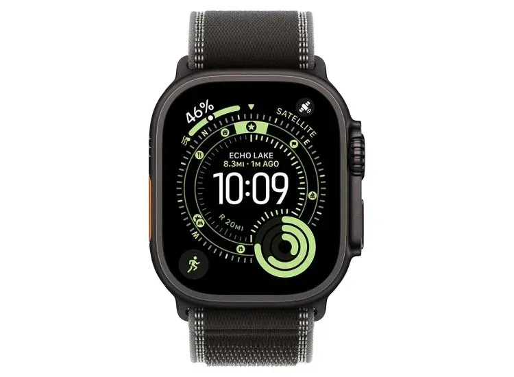 Sat Apple Watch Ultra 3 Cellular 49mm Bl. Titan. Case with Black Trail Loop-M/L