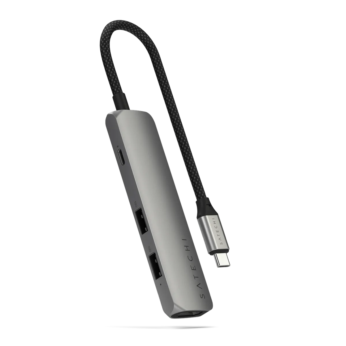 Satechi 4-in-1 USB-C Slim Multiport Adapter 4K - Space Grey