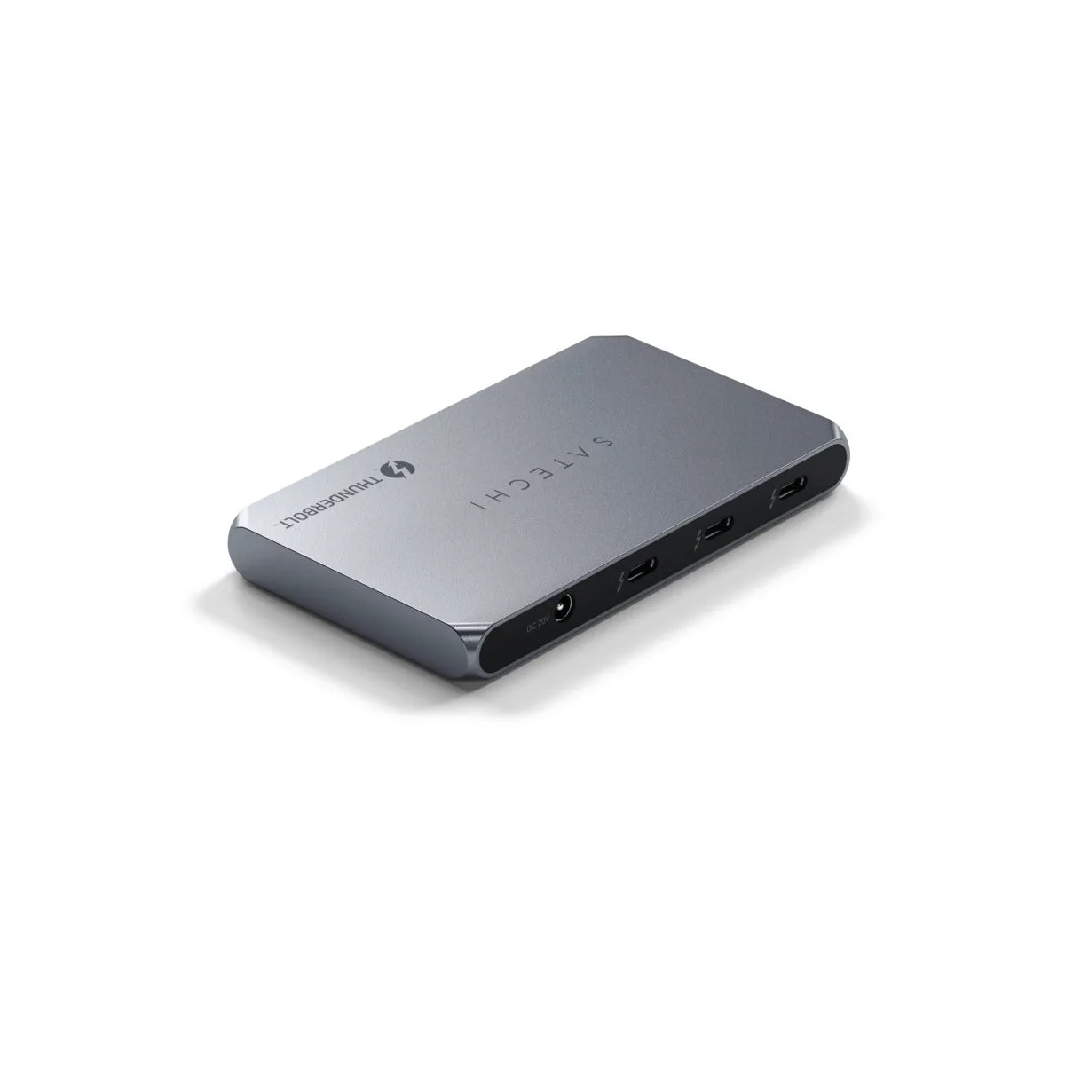 Satechi Thunderbolt 4 Slim Hub Pro (3x Thunderbolt 4 Downstream Ports up to 40 Gbps, 15W,2x 4K at 60Hz or 1x 8K at 30Hz or (1x) 6K on Mac) - Silver