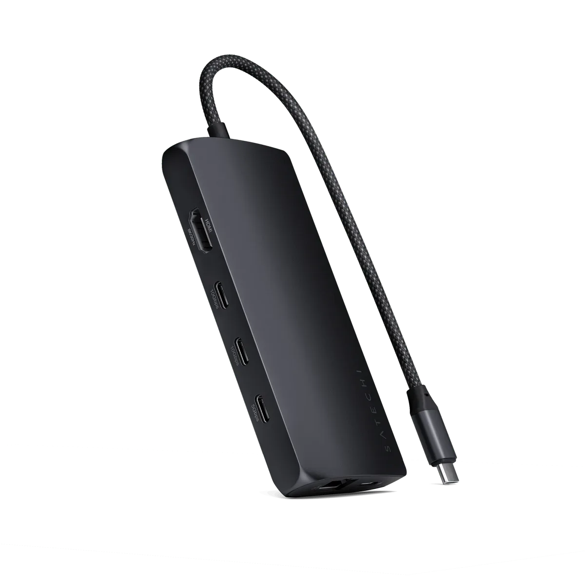 Satechi USB-C Multiport Adapter 8K with Ethernet V3 - Midnight