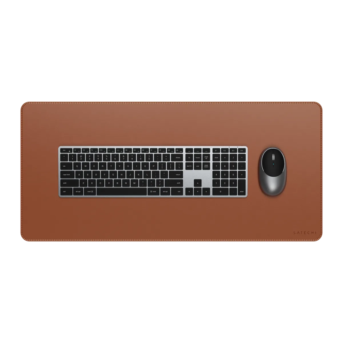 Satechi Vegan - Leather Premium Desk Mat - Brown