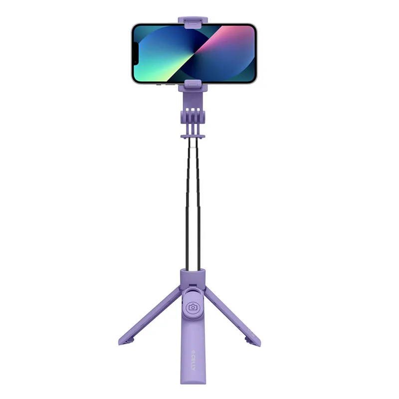 Selfie STICK CELLY Wireless Clicksfstickvl Purple