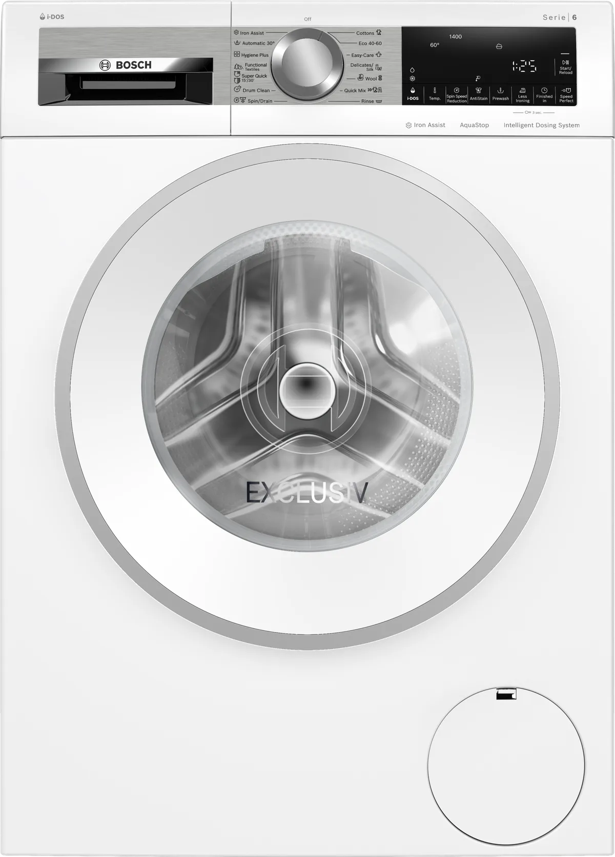 Series 6, washing machine, frontloader fullsize, 9 kg, 1400 rpm, WGG244F9BY &ndash; Interprom