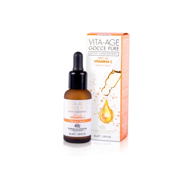 Serum Bottega di LungaVita Vita-Age Gocce Pure Vitamin C