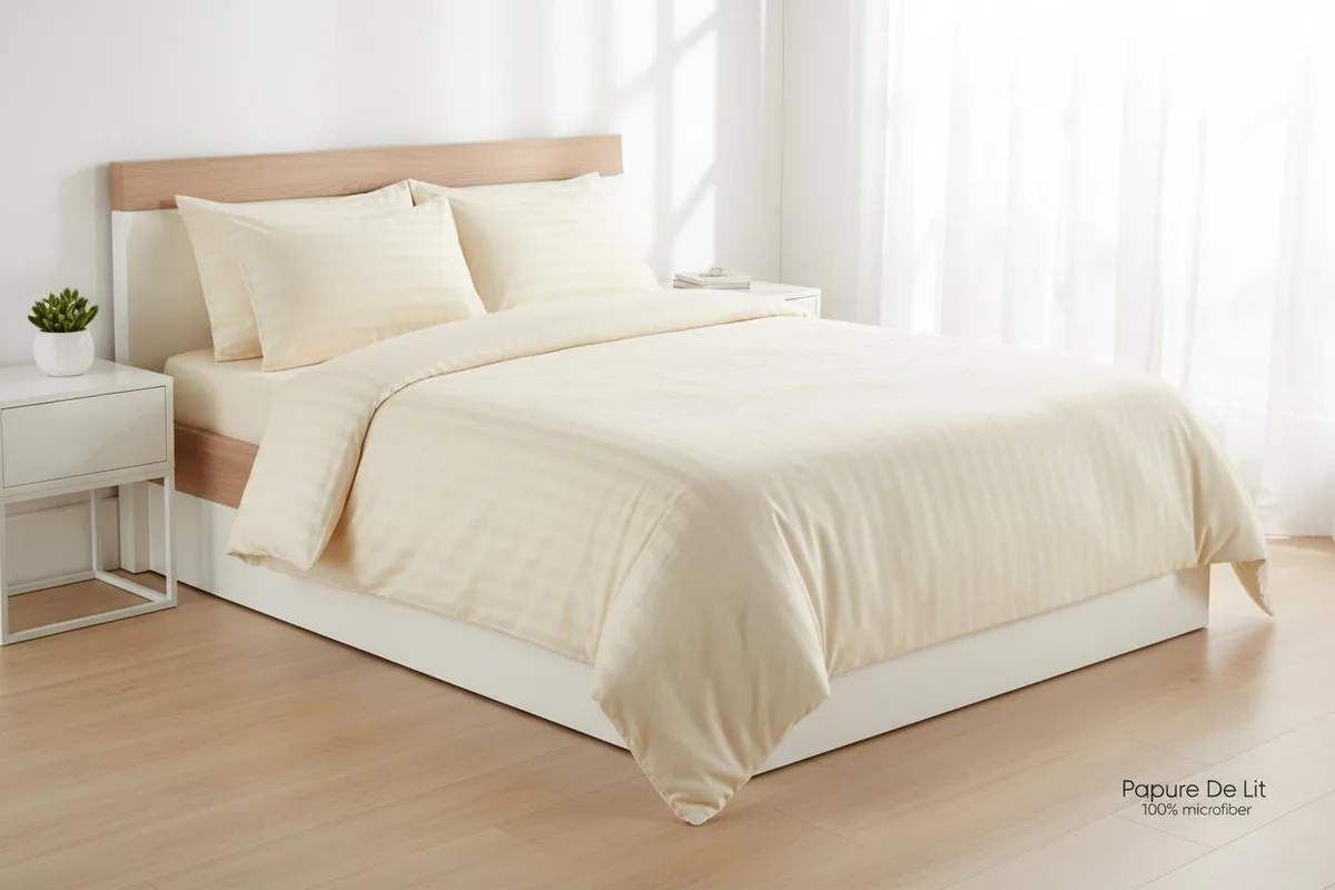 Set carcaf 2 cope Damas / Krem 140x220