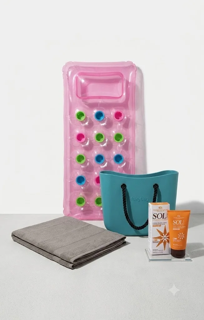Set Dyshek Plazhi "Intex" 1.88x0.71 M + Cante Plazhi EVA01 + Krem Dielli Trupi Sol Leon SPF 50+ 150ml + Peshqire / 90*170