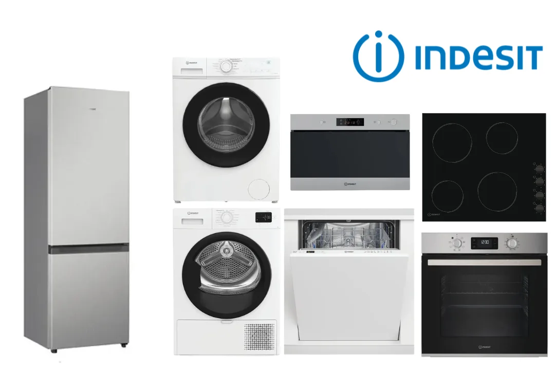 Set Indesit Kompleti për Kuzhinë & Lavanderi me Pajisje Inkaso + Frigorifer