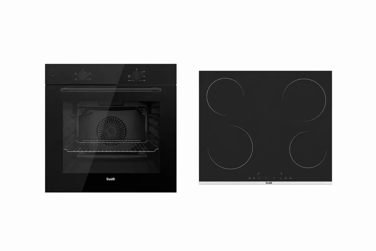 Set Inkaso Livin Furrë QBPLY610CS 78L + Pianurë MS263 Vitroceramic 60 cm Touch Control