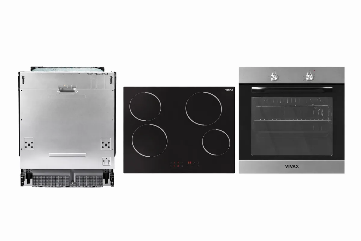 Set Inkaso VIVAX – Furrë BO-624MH X + Pianurë Qeramike BH-04MVC + Lavastovilje DWB-601252C Incaso E