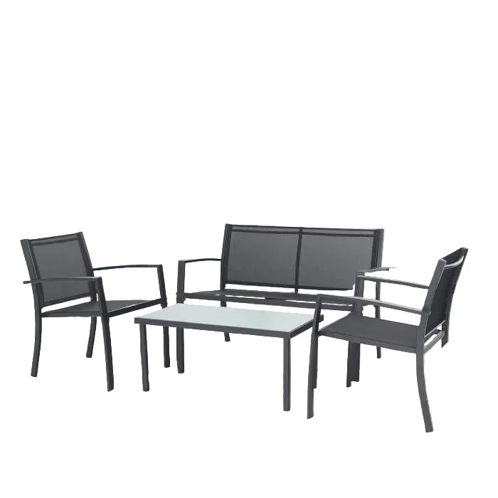 Set karrige Aura +1 me tavolinë mesi për ambiente të jashtme