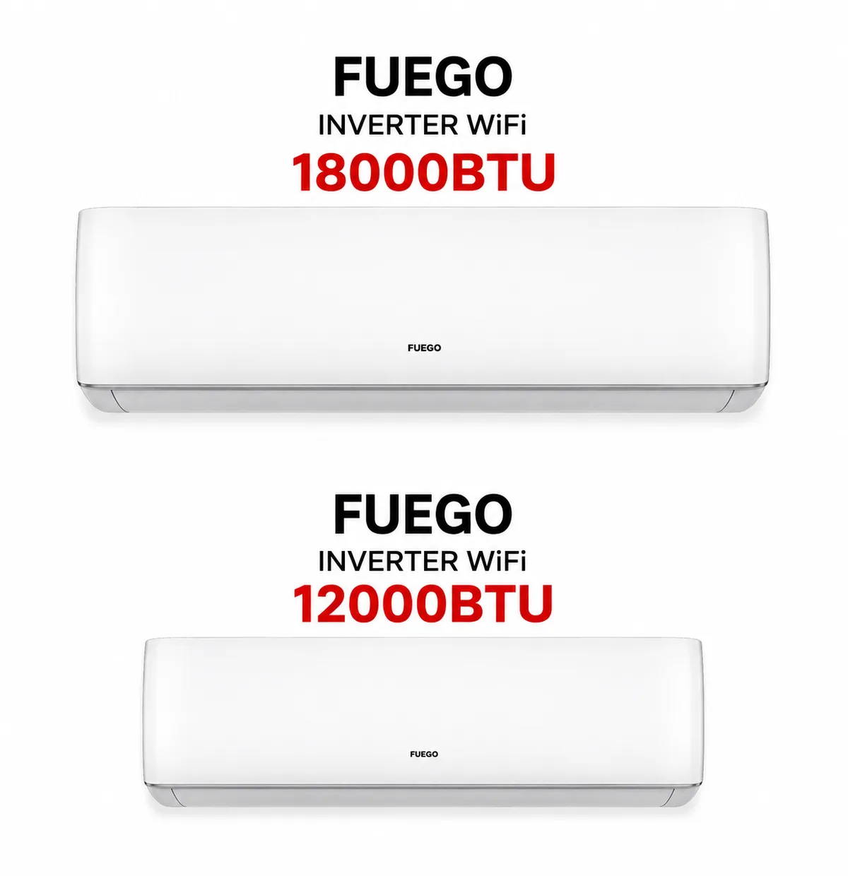 Set Kondicioner Fuego 18000BTU + 12000BTU Inverter WiFi