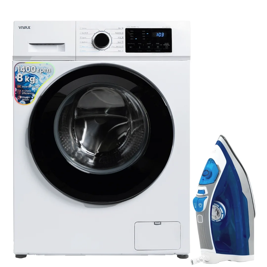Set Lavatrice WFL-140812C dhe Hekur Vivax IR-2200SS
