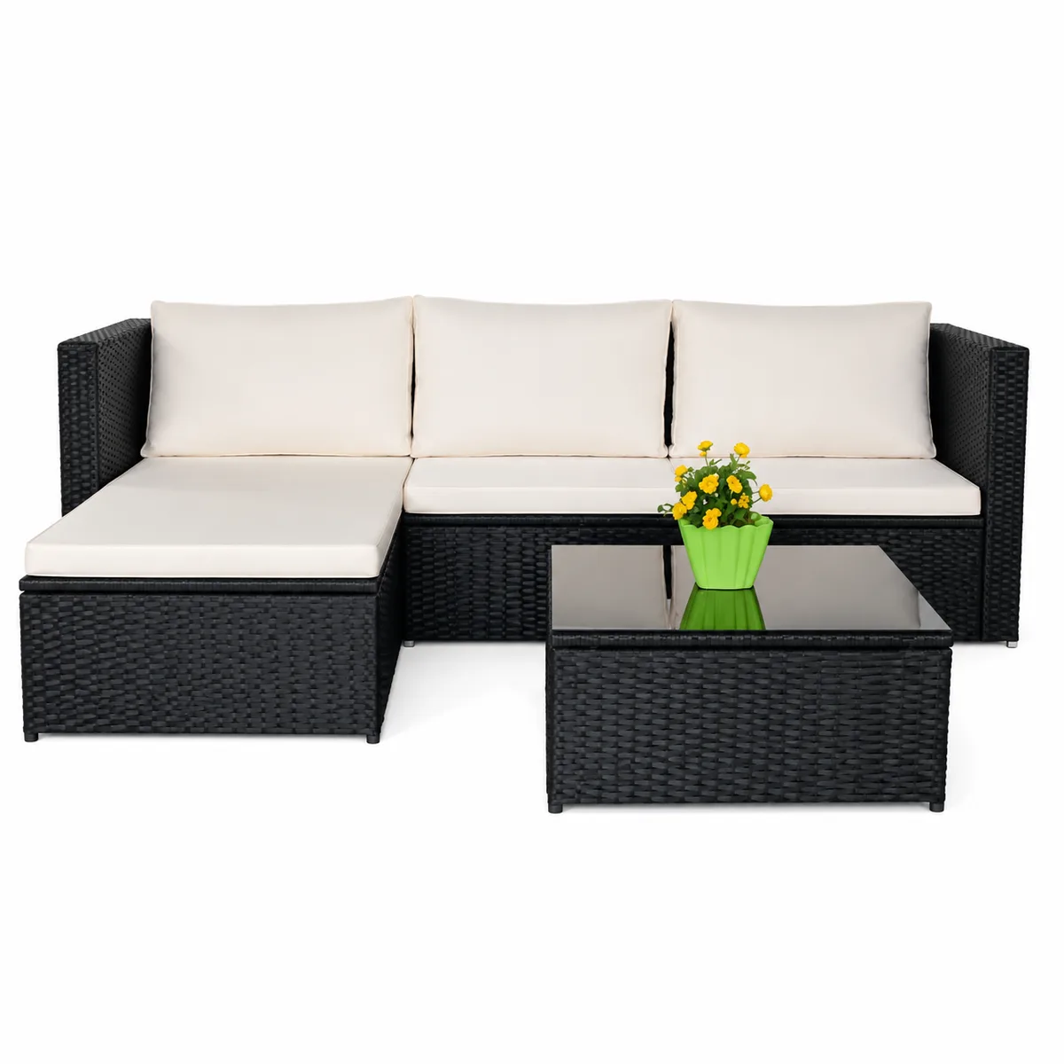 Set Outdoor FABBYGO JH-312 BR Rattan dhe Metal