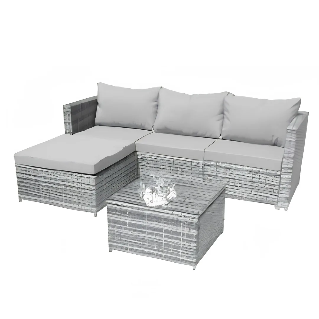 Set Outdoor FABBYGO JH-312 GR Rattan dhe Metal