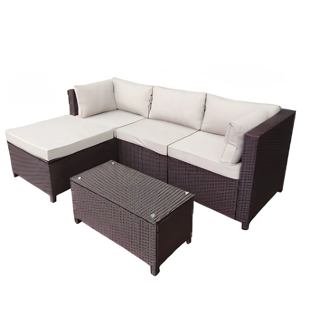 Set Outdoor FABBYGO JH-640W Rattan dhe Metal