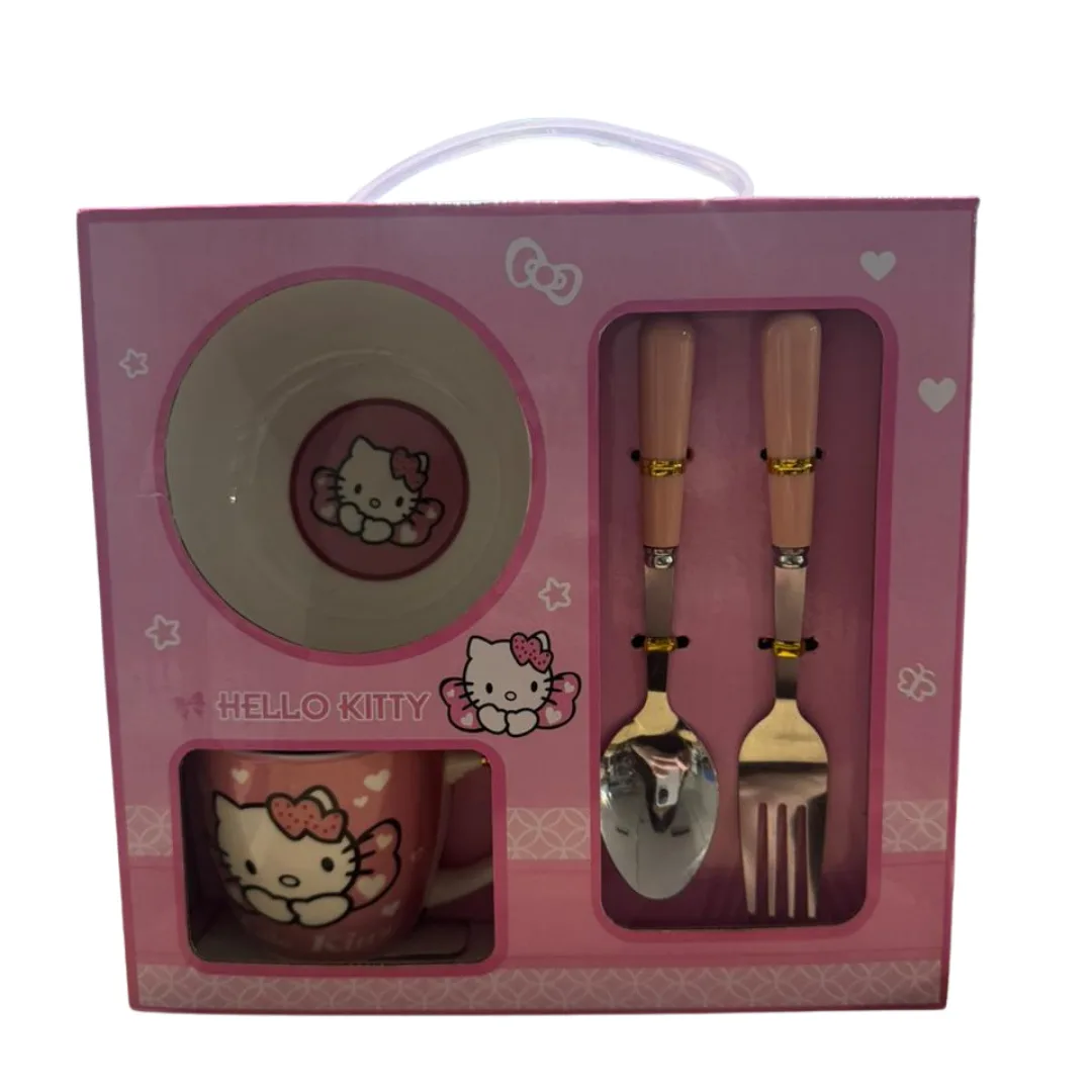 Set Pjate + Tas + Filxhan Hello Kitty + Luge