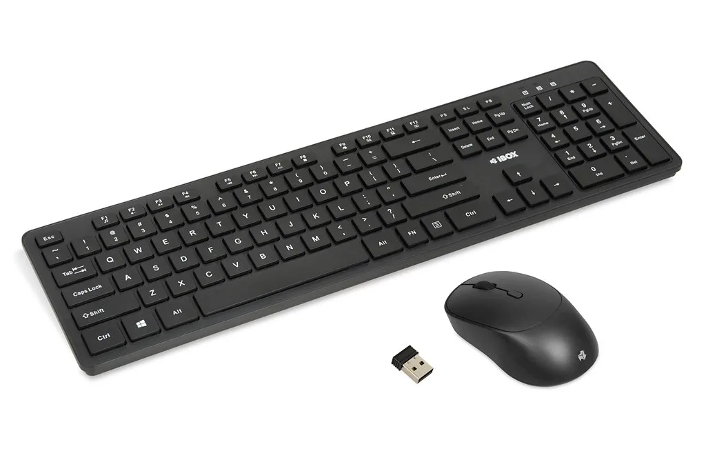 Set tastierë dhe mouse wireless iBOX Workstation Pro Kit RF 2.4 GHz