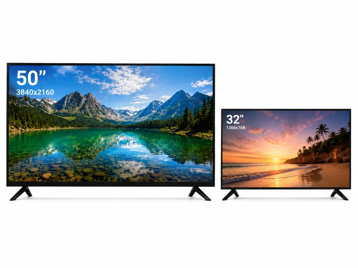 Set TV 50" Elektra 4K Smart Frameless + TV 32" Elektra Smart Android Frameless