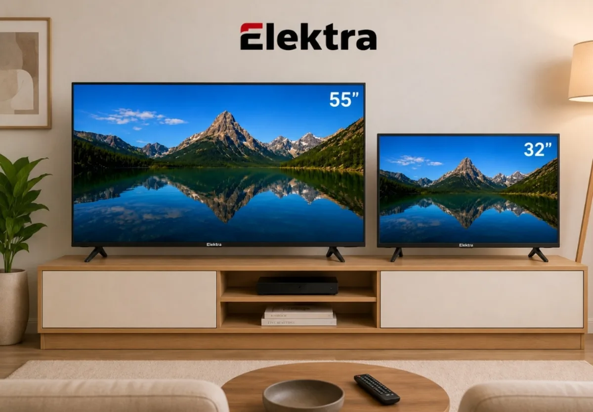 Set TV 55" Elektra ET-Z55UHDD Led 4K UHD Smart Frameless (2026) + TV 32" Elektra ET-Z32HDD Smart Android Frameless (2026)