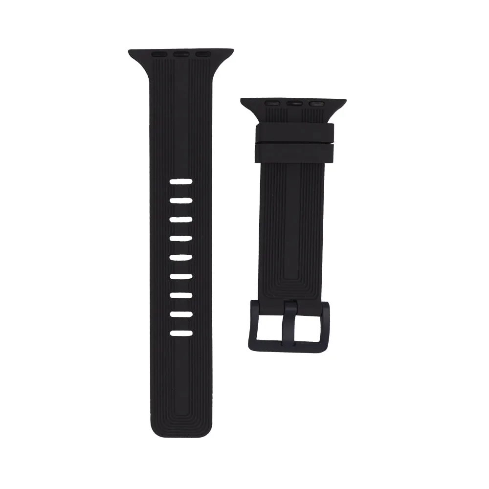 Silicone Strap For Apple Watch 42/44mm Dark Grey
