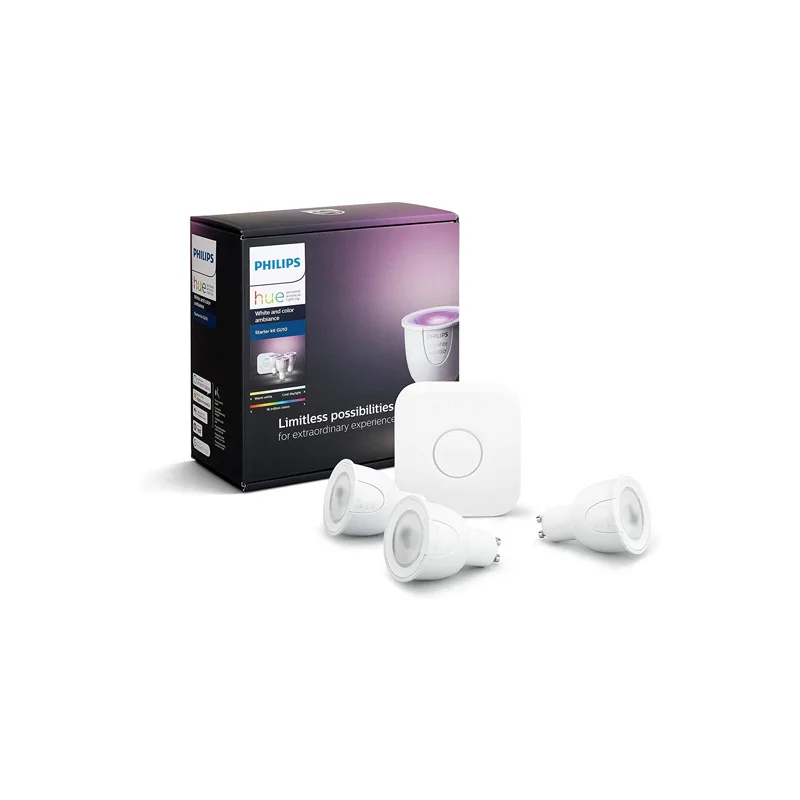 SPOTE Philips HUE WCA 5.7W GU10 3 SET EUR