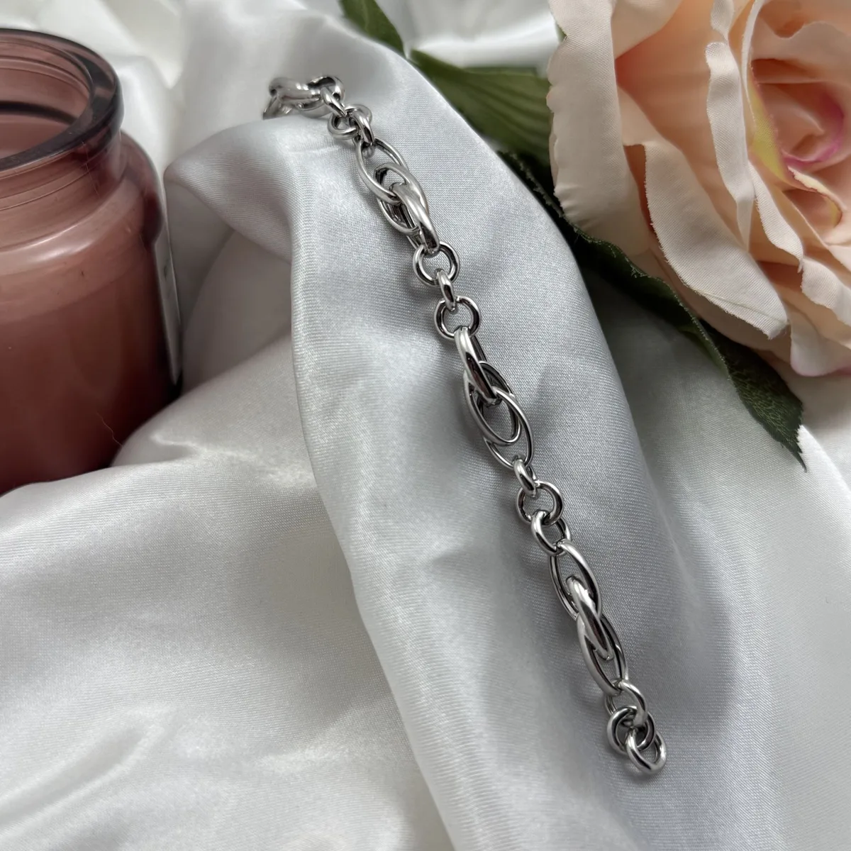 Srebrna narukvica Pear Blossom Halo sa cirkonima – 9.0g