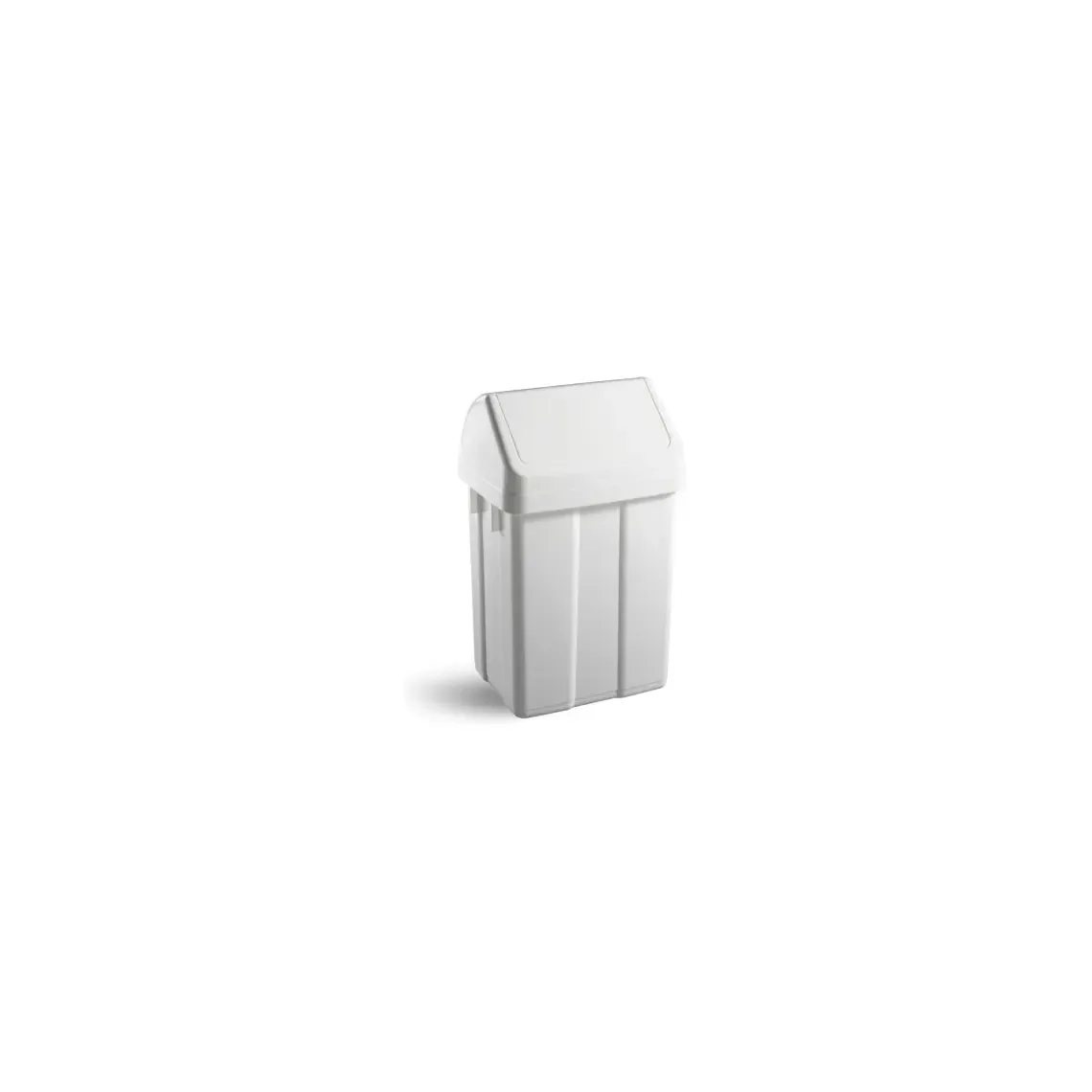 FILMOP 8169 Kosh mbeturinash plastik I bardhe me kapak lavieres 25lt