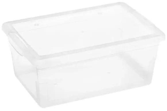 Kuti magazinimi me kapake transparente 9 l