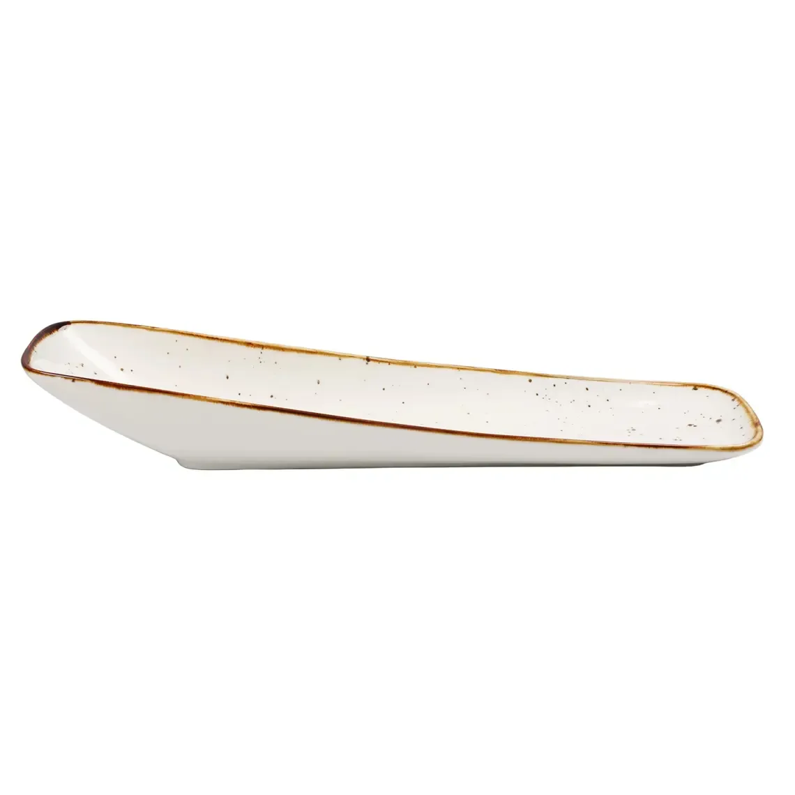 Pjate e thelle / 36cm / Bardhe - Gold / Porcelan / Katrore