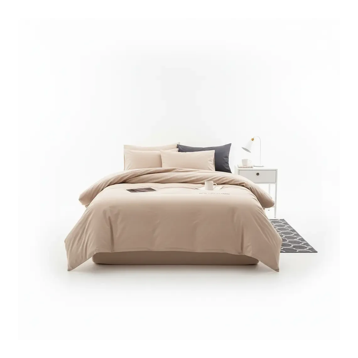Set Carcaf Washed Taupe 220X240