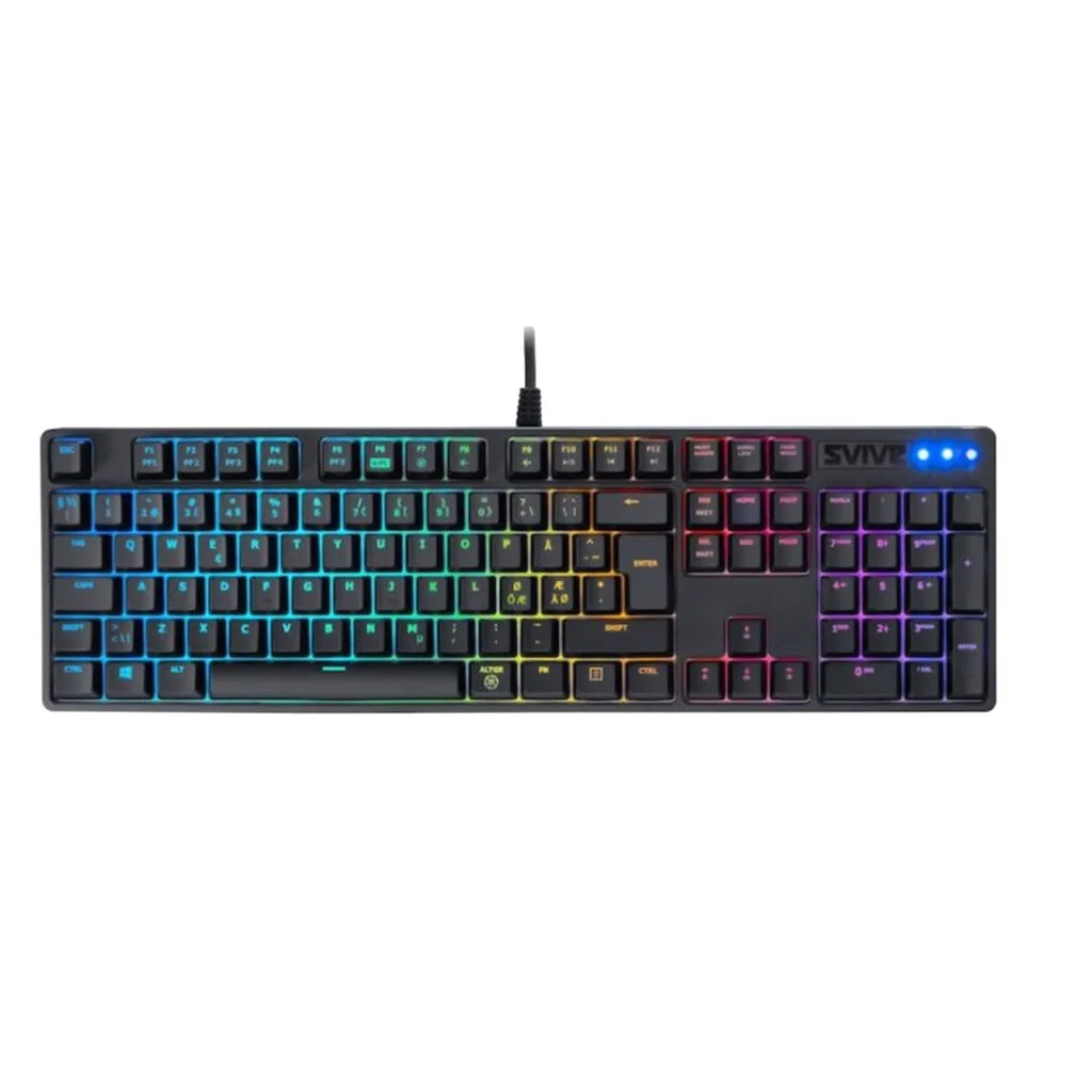 SVIVE Triton Ultrathin Mechanical RGB Gaming Keyboard - R&R Computer Services