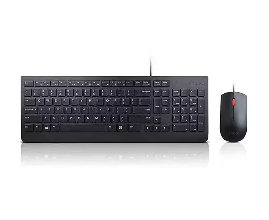Tastiere + Mouse Wired Lenovo 4X30L79922 Black