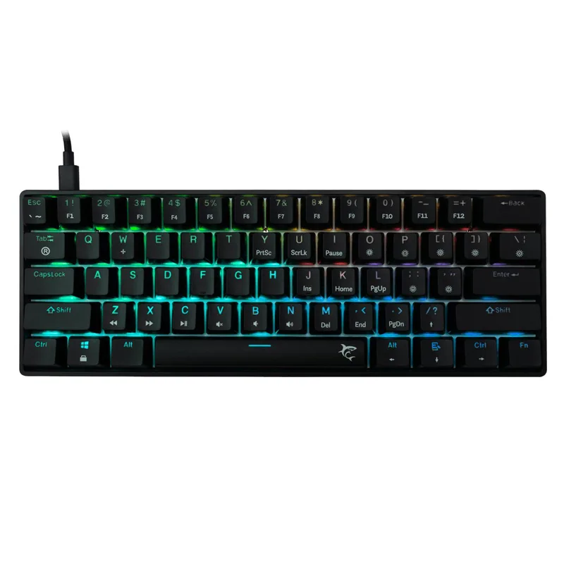 Tastiere WHITE SHARK GK-004131 Shinobi-2 Black