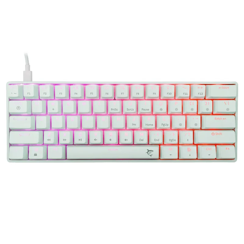 Tastiere WHITE SHARK GK-004131 Shinobi WHITE RED.S
