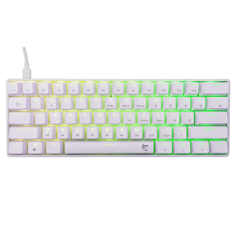 Tastiere WHITE SHARK GK-004231 Shinobi-2 WHITE