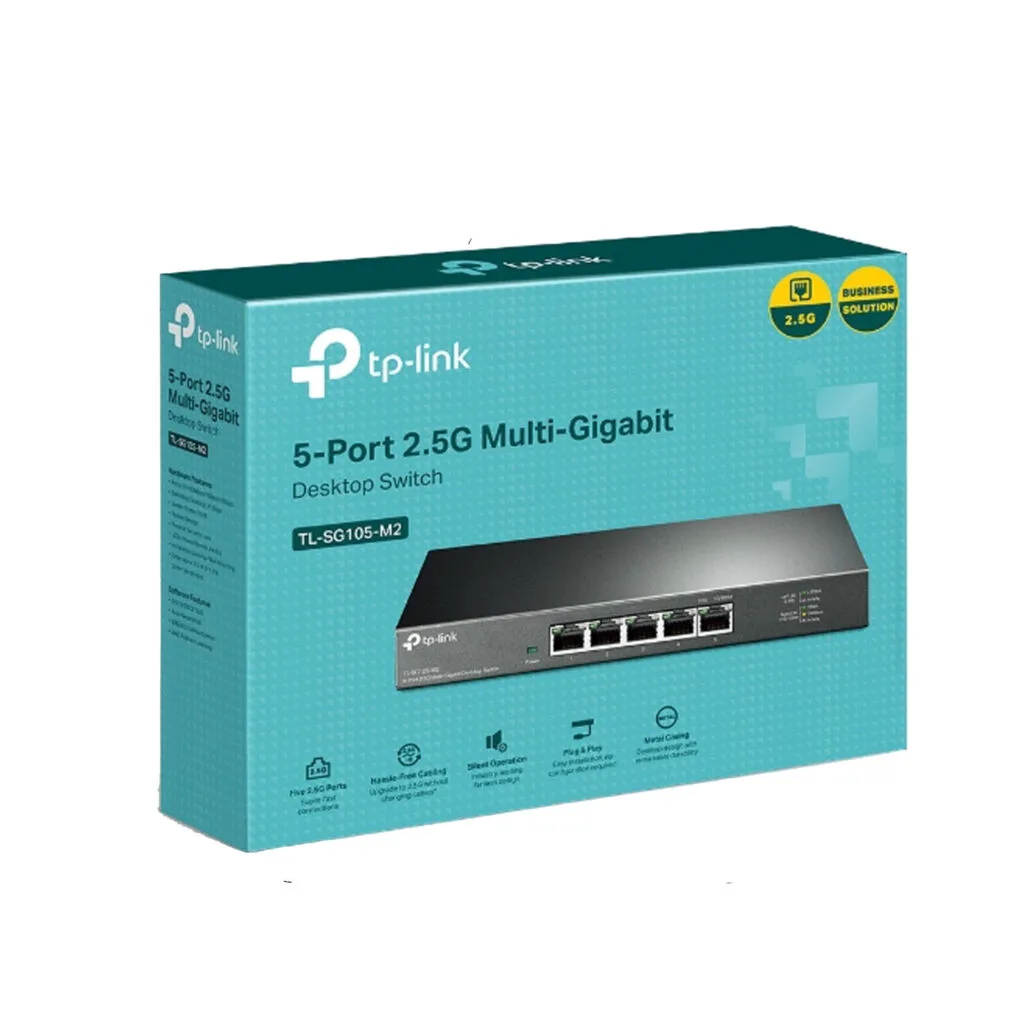 TP LINK 5-PORT 2.5G MULTI-Gigabit Desktop Switch TL-SG105-M2 - R&R Computer Services