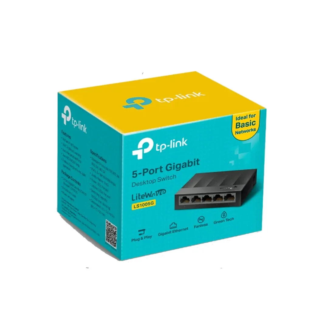 TP LINK 5-PORT Gigabit Desktop Switch LS1005G - R&R Computer Services