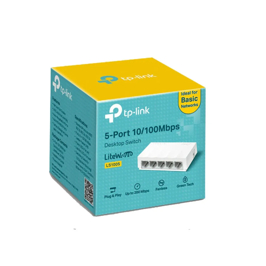 TP LINK 5-PORT MBPS Desktop Switch LS1005 - R&R Computer Services