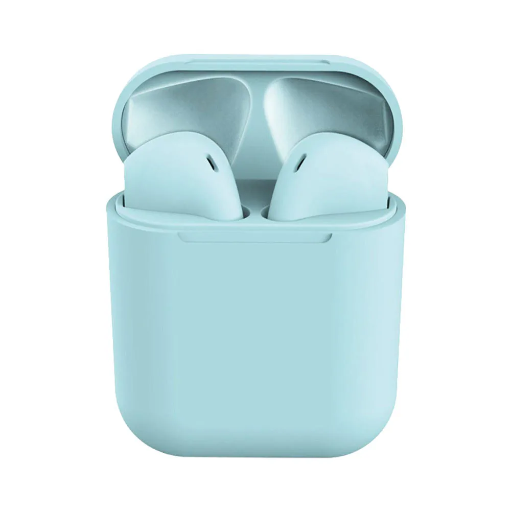 TWS Wireless Bluetooth Earbuds Matte i12 Blue