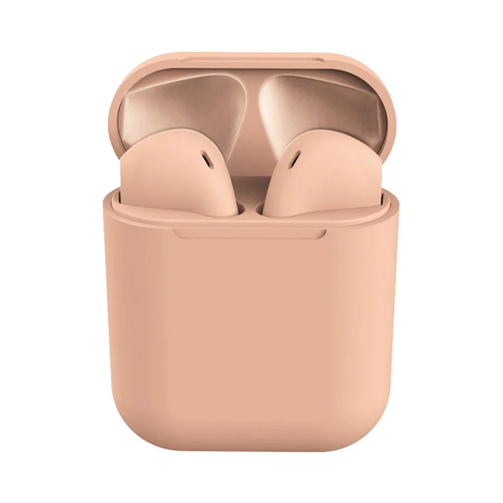 TWS Wireless Bluetooth Earbuds Matte i12 Pink