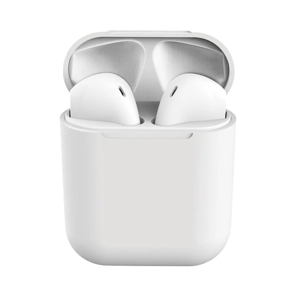 TWS Wireless Bluetooth Earbuds Matte i12 White