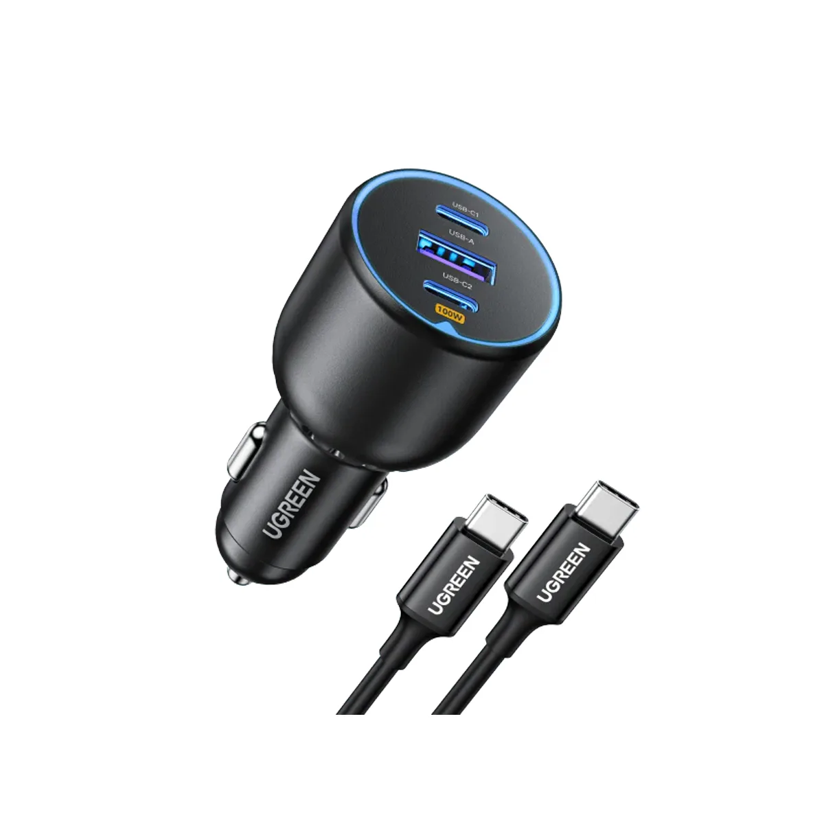 Ugreen 3-PORT FAST CAR Charger 130W - R&R Computer Services