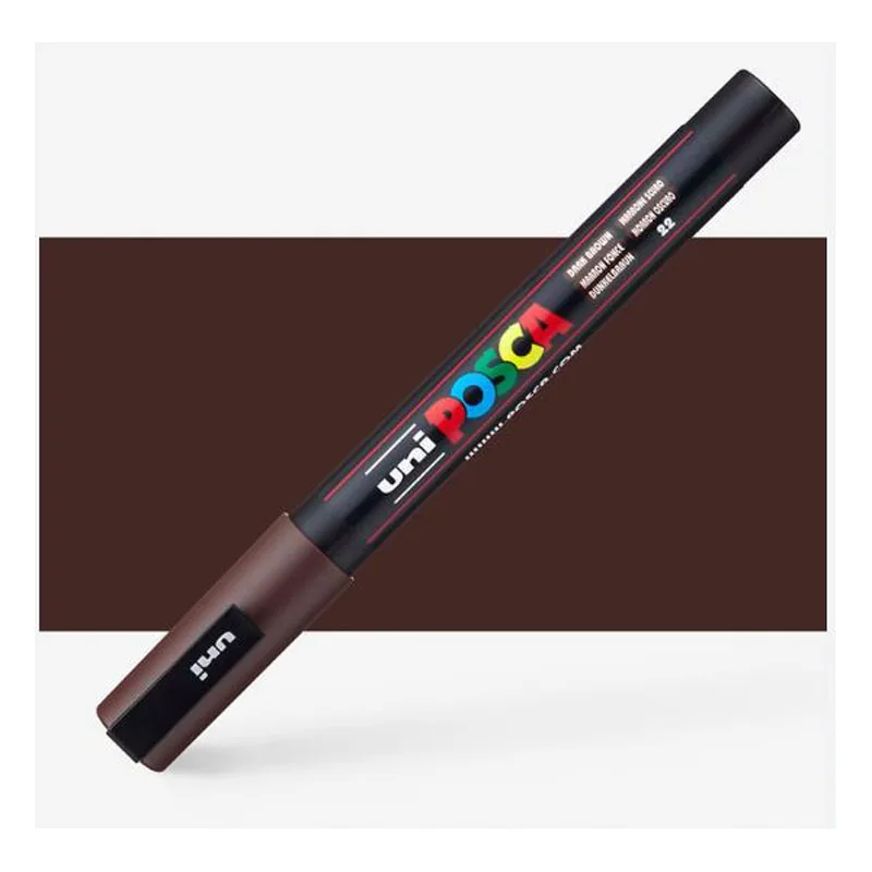 UNI Marker POSCA PC-3M 0.9-1.3 MM DARK BROWN